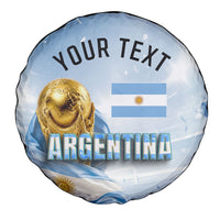Personalized Argentina Football Champion Trophy Spare Tire Cover Flag Soccer Fan Graphic