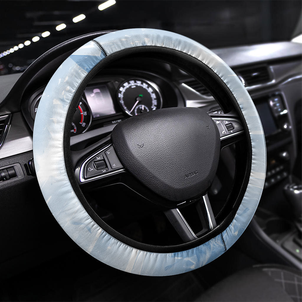 Argentina Football Champion Trophy Steering Wheel Cover Flag Soccer Fan Graphic