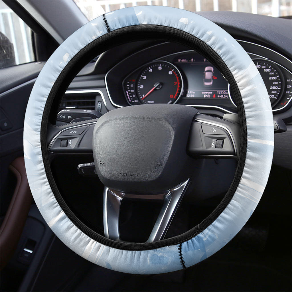 Argentina Football Champion Trophy Steering Wheel Cover Flag Soccer Fan Graphic
