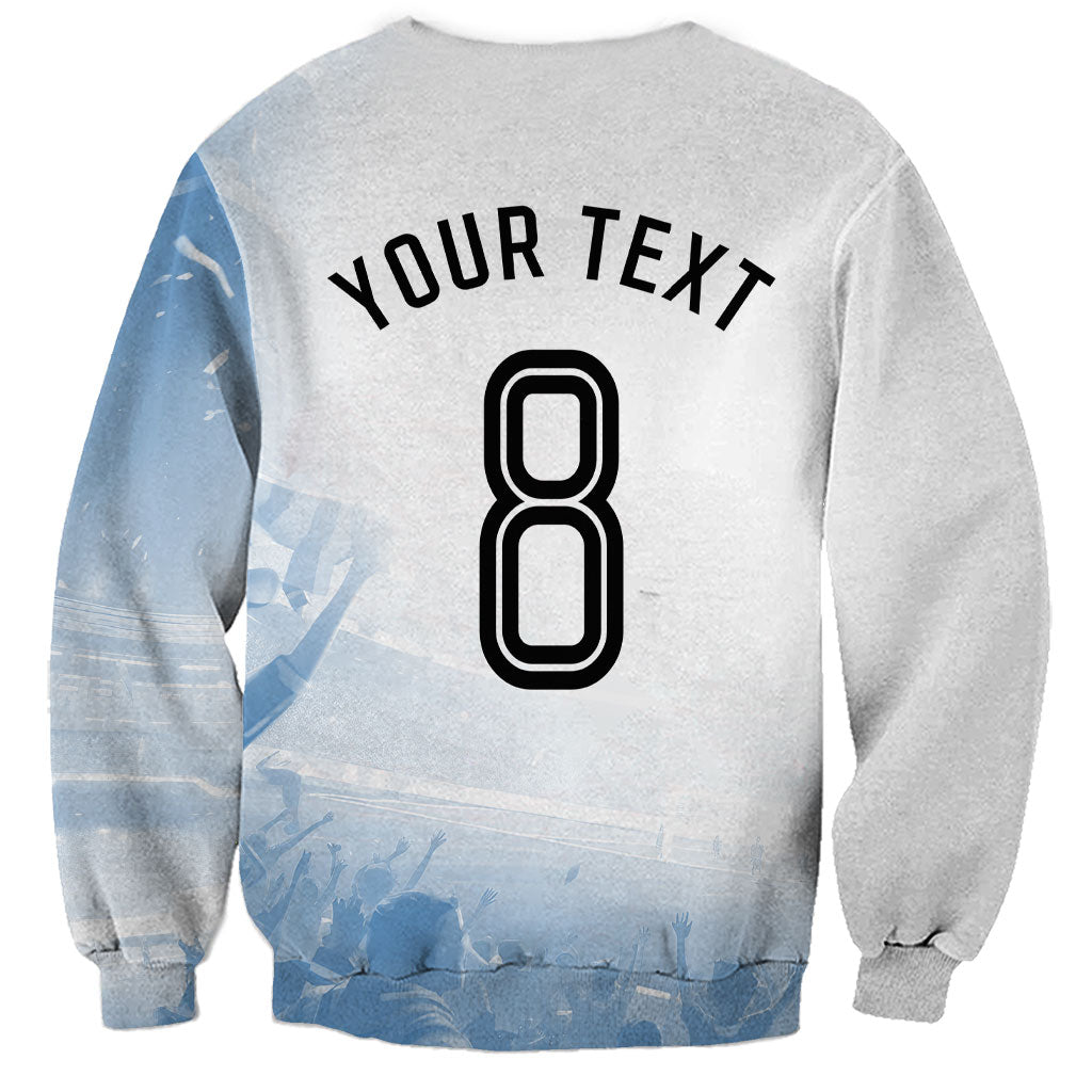 Personalized Argentina Football Champion Trophy Sweatshirt Flag Soccer Fan Graphic
