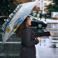 Personalized Argentina Football Champion Trophy Umbrella Flag Soccer Fan Graphic
