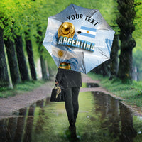 Personalized Argentina Football Champion Trophy Umbrella Flag Soccer Fan Graphic