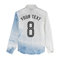 Personalized Argentina Football Champion Trophy Women Casual Shirt Flag Soccer Fan Graphic