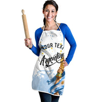Personalized Argentina Football Apron Soccer Trophy Celebration Flag Graphic
