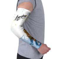 Personalized Argentina Football Arm Sleeves Soccer Trophy Celebration Flag Graphic