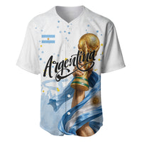 Personalized Argentina Football Baseball Jersey Soccer Trophy Celebration Flag Graphic