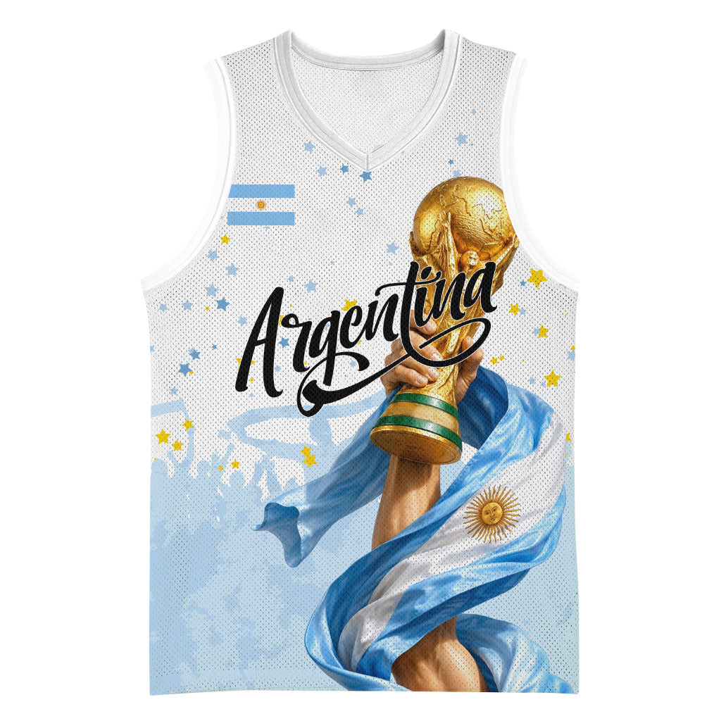 Personalized Argentina Football Basketball Jersey Soccer Trophy Celebration Flag Graphic