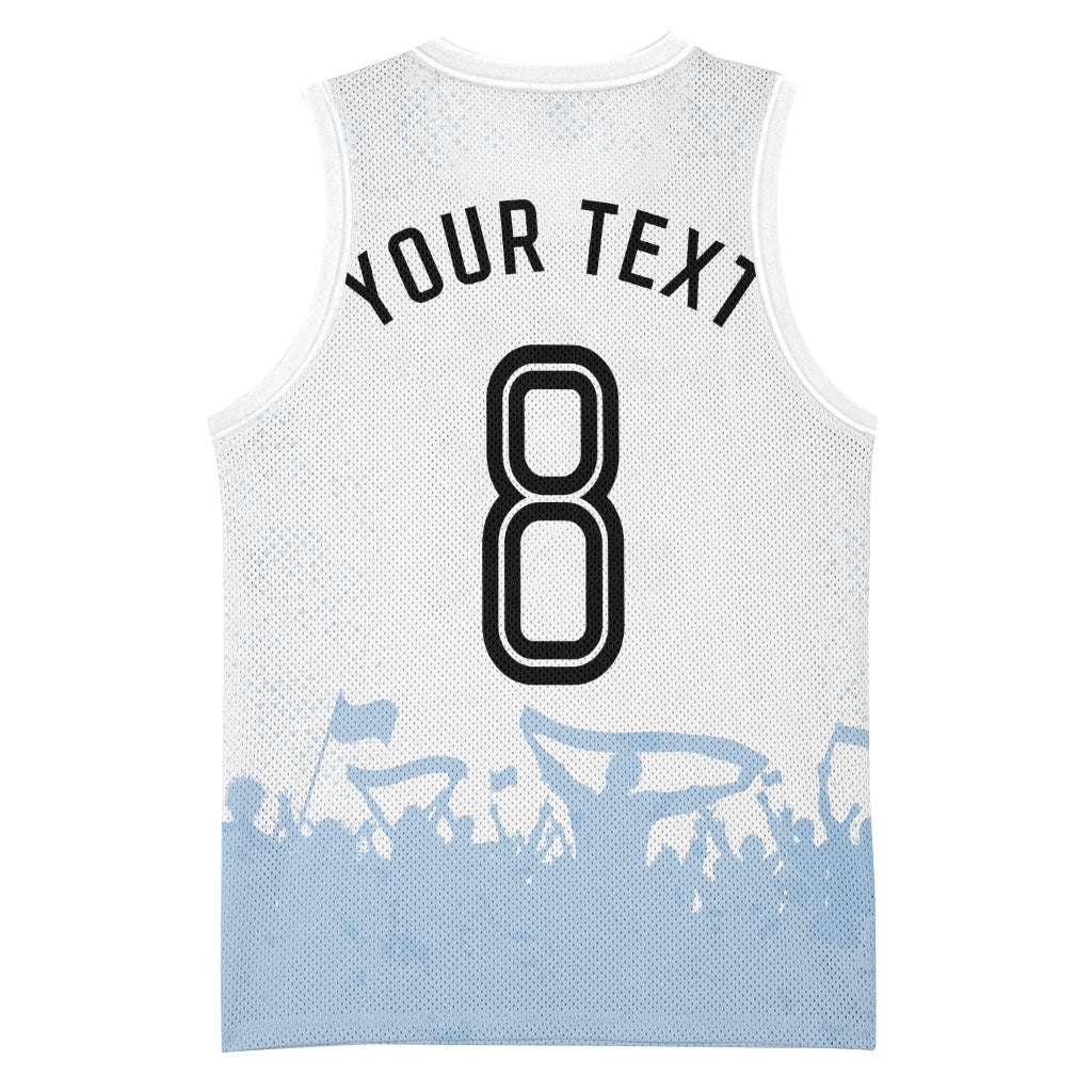 Personalized Argentina Football Basketball Jersey Soccer Trophy Celebration Flag Graphic