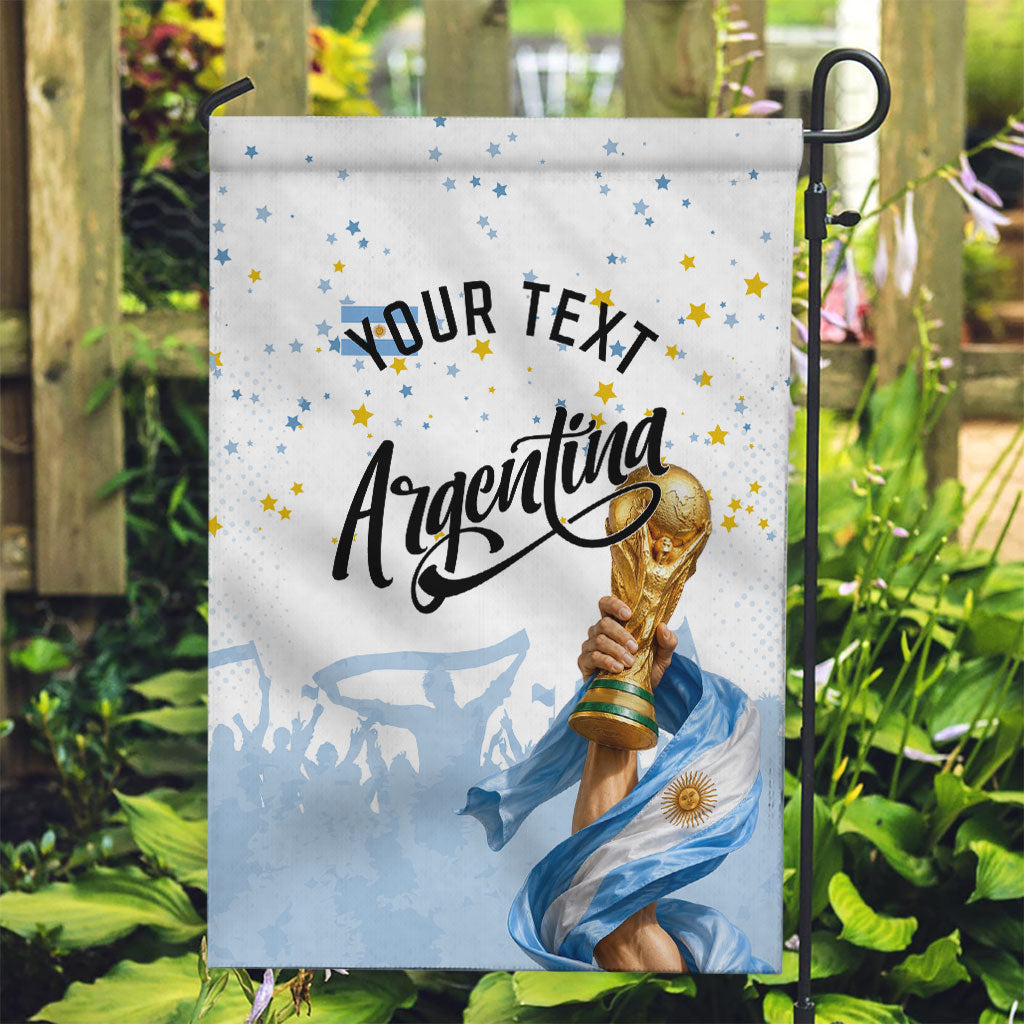 Personalized Argentina Football Garden Flag Soccer Trophy Celebration Flag Graphic