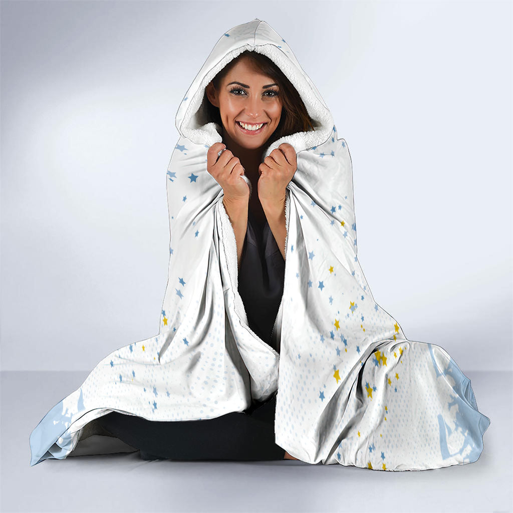 Personalized Argentina Football Hooded Blanket Soccer Trophy Celebration Flag Graphic