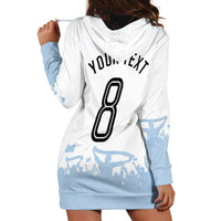 Personalized Argentina Football Hoodie Dress Soccer Trophy Celebration Flag Graphic