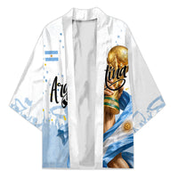 Personalized Argentina Football Kimono Soccer Trophy Celebration Flag Graphic