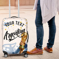 Personalized Argentina Football Luggage Cover Soccer Trophy Celebration Flag Graphic