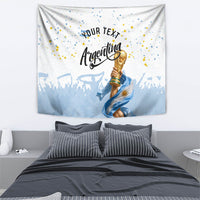 Personalized Argentina Football Tapestry Soccer Trophy Celebration Flag Graphic