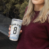 Personalized Argentina Football Tumbler Cup Soccer Trophy Celebration Flag Graphic