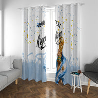 Personalized Argentina Football Window Curtain Soccer Trophy Celebration Flag Graphic
