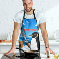 Flight Was Never An Option Funny Penguin With Knife Apron Animal Meme Humor Comic Graphic