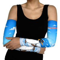 Flight Was Never An Option Funny Penguin With Knife Arm Sleeves Animal Meme Humor Comic Graphic