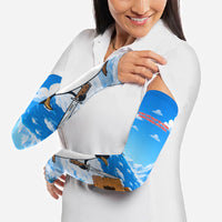 Flight Was Never An Option Funny Penguin With Knife Arm Sleeves Animal Meme Humor Comic Graphic