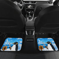 Flight Was Never An Option Funny Penguin With Knife Car Mats Animal Meme Humor Comic Graphic