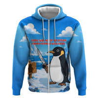 Flight Was Never An Option Funny Penguin With Knife Hoodie Animal Meme Humor Comic Graphic