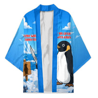Flight Was Never An Option Funny Penguin With Knife Kimono Animal Meme Humor Comic Graphic