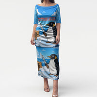 Flight Was Never An Option Funny Penguin With Knife Puletasi Animal Meme Humor Comic Graphic