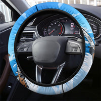 Flight Was Never An Option Funny Penguin With Knife Steering Wheel Cover Animal Meme Humor Comic Graphic