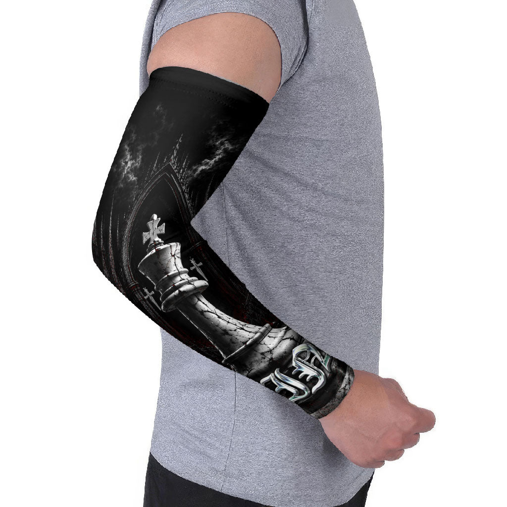 King Chess Piece Arm Sleeves Dark Gothic Fantasy Board Game Art