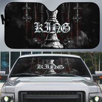 King Chess Piece Auto Sun Shade Dark Gothic Fantasy Board Game Art