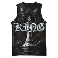 King Chess Piece Basketball Jersey Dark Gothic Fantasy Board Game Art