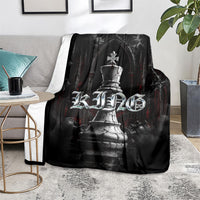 King Chess Piece Blanket Dark Gothic Fantasy Board Game Art