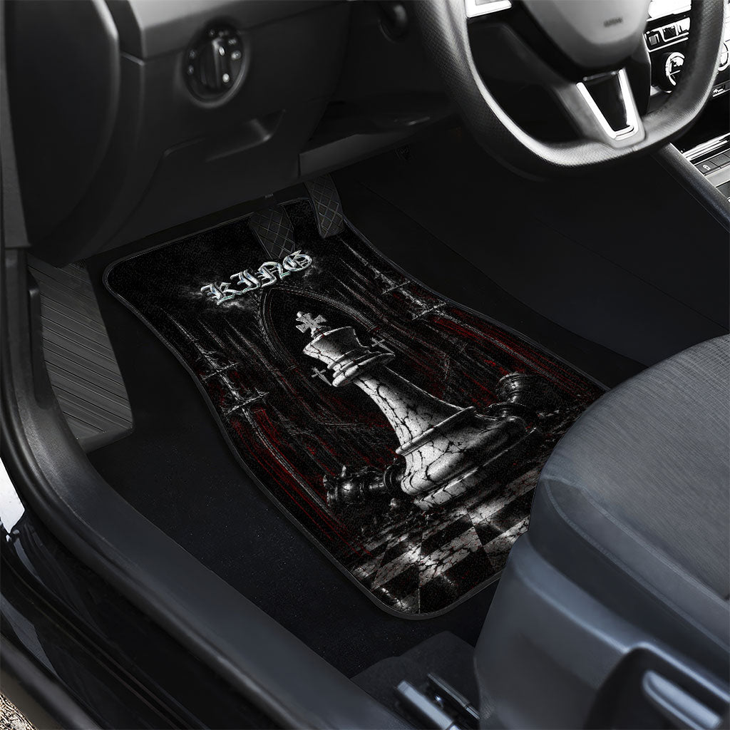 King Chess Piece Car Mats Dark Gothic Fantasy Board Game Art