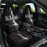 King Chess Piece Car Seat Cover Dark Gothic Fantasy Board Game Art