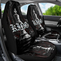King Chess Piece Car Seat Cover Dark Gothic Fantasy Board Game Art
