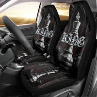 King Chess Piece Car Seat Cover Dark Gothic Fantasy Board Game Art