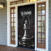 King Chess Piece Door Cover Dark Gothic Fantasy Board Game Art