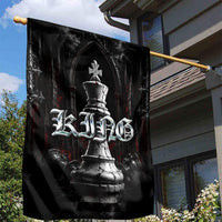 King Chess Piece Garden Flag Dark Gothic Fantasy Board Game Art