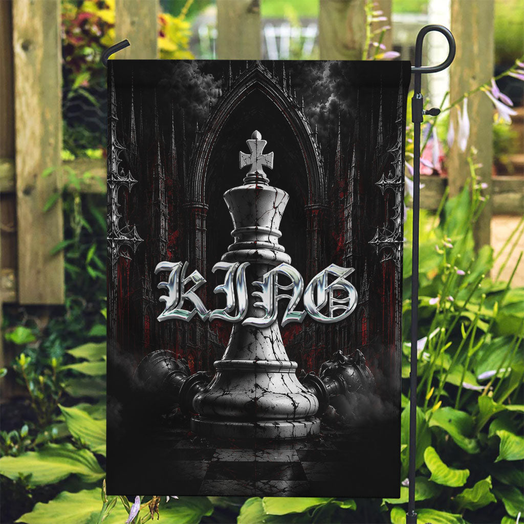 King Chess Piece Garden Flag Dark Gothic Fantasy Board Game Art