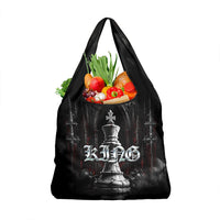 King Chess Piece Grocery Bag Dark Gothic Fantasy Board Game Art