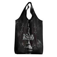 King Chess Piece Grocery Bag Dark Gothic Fantasy Board Game Art