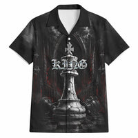 King Chess Piece Hawaiian Shirt Dark Gothic Fantasy Board Game Art