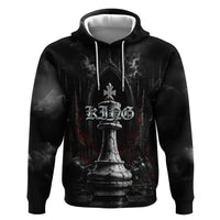 King Chess Piece Hoodie Dark Gothic Fantasy Board Game Art