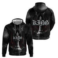 King Chess Piece Hoodie Dark Gothic Fantasy Board Game Art
