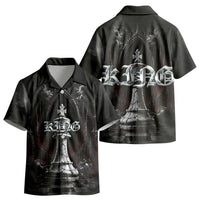 King Chess Piece Kid Hawaiian Shirt Dark Gothic Fantasy Board Game Art