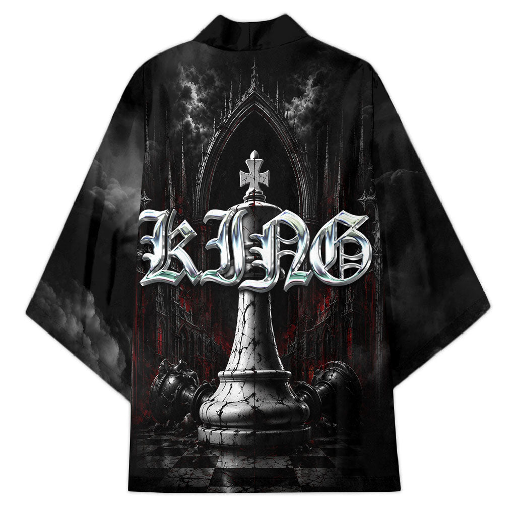 King Chess Piece Kimono Dark Gothic Fantasy Board Game Art
