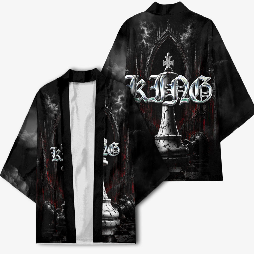 King Chess Piece Kimono Dark Gothic Fantasy Board Game Art