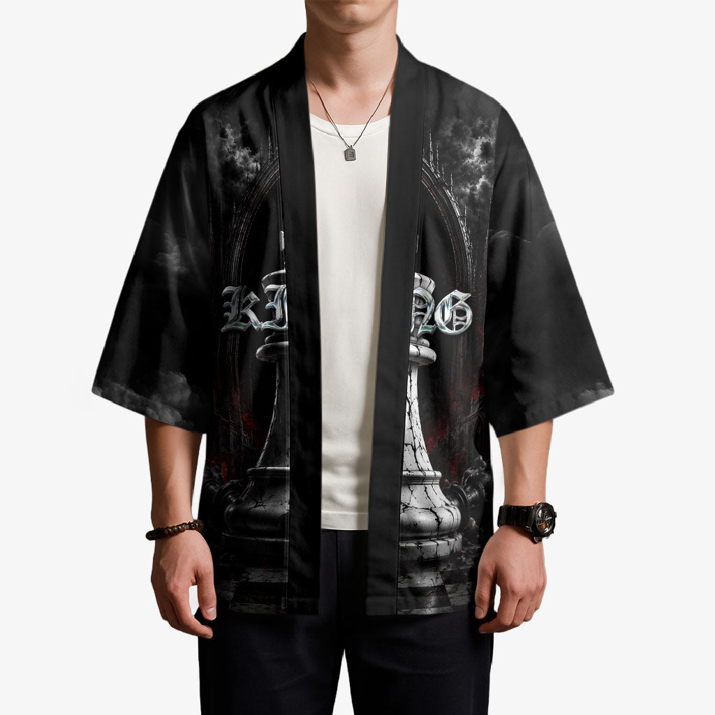 King Chess Piece Kimono Dark Gothic Fantasy Board Game Art