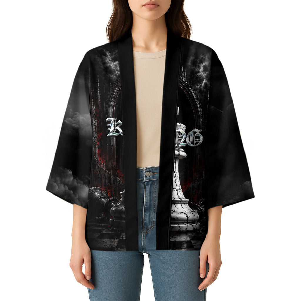 King Chess Piece Kimono Dark Gothic Fantasy Board Game Art