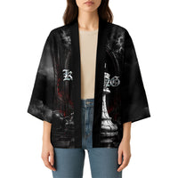 King Chess Piece Kimono Dark Gothic Fantasy Board Game Art